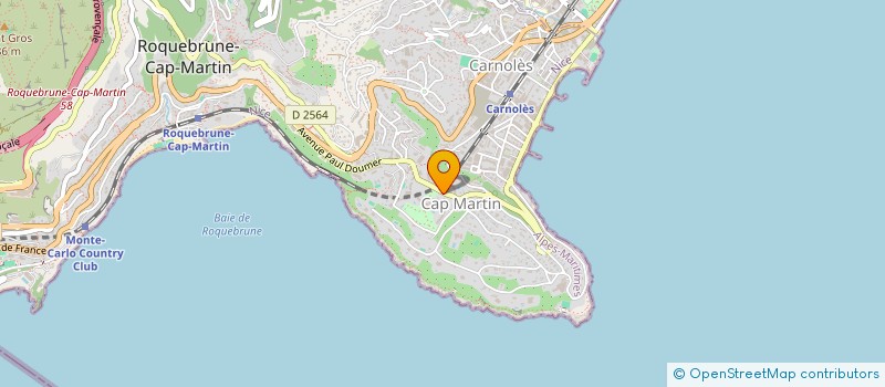 localisation de l'entreprise MONSIEUR CHRISTOPHE MARTY à ROQUEBRUNE-CAP-MARTIN