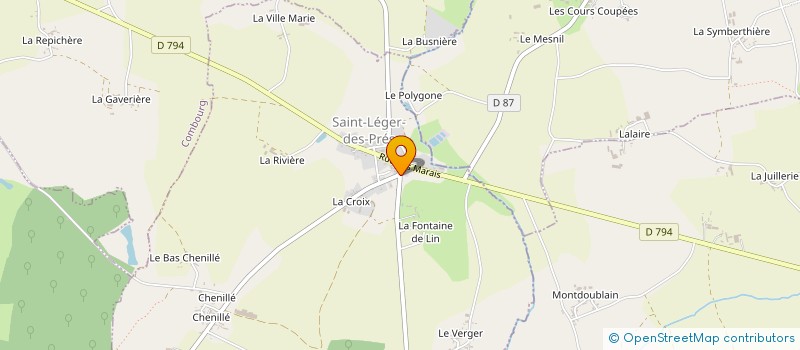 localisation de l'entreprise MONSIEUR CHRISTOPHE MARTY  SAINT-LEGER-DES-PRES