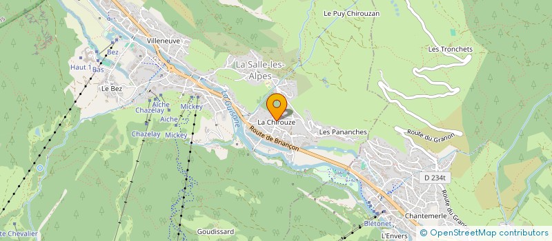 localisation de l'entreprise MONSIEUR CHRISTOPHE MARVILLET  LA SALLE-LES-ALPES