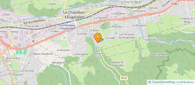 localisation de l'entreprise MONSIEUR CHRISTOPHE MASSARDIER à LE CHAMBON-FEUGEROLLES