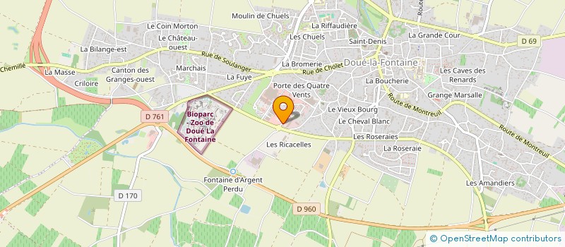 localisation de l'entreprise MONSIEUR CHRISTOPHE MASSON  DOUE-EN-ANJOU