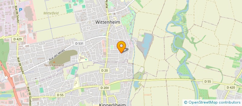 localisation de l'entreprise MONSIEUR CHRISTOPHE MASSON  WITTENHEIM