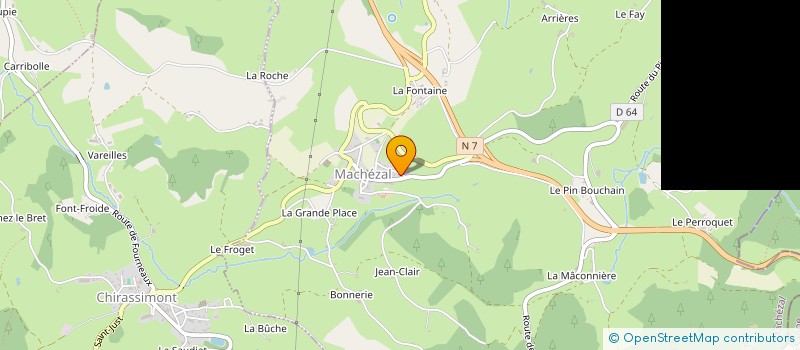 localisation de l'entreprise MONSIEUR CHRISTOPHE MATHELIN  MACHEZAL