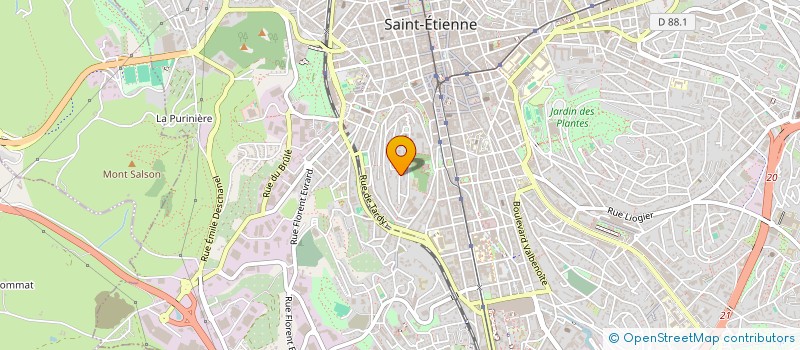 localisation de l'entreprise MONSIEUR CHRISTOPHE MATHIEU  SAINT-ETIENNE