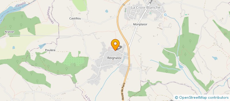 localisation de l'entreprise MONSIEUR CHRISTOPHE MATHIEU  LA CROIX-BLANCHE