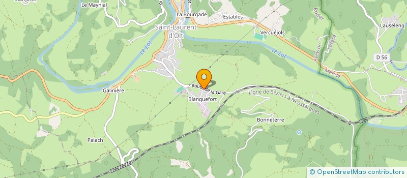 localisation de l'entreprise MONSIEUR CHRISTOPHE MATHIEU  SAINT-LAURENT-D'OLT