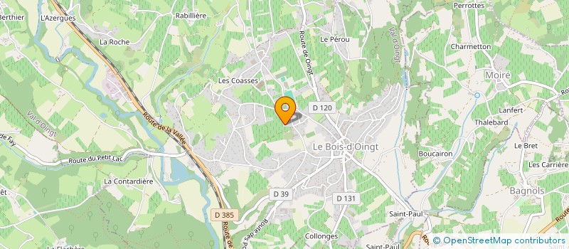 localisation de l'entreprise MONSIEUR CHRISTOPHE MATHIEU  VAL D'OINGT