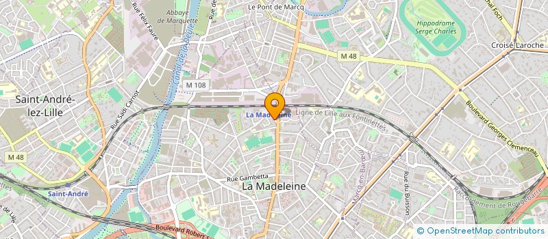 localisation de l'entreprise MONSIEUR CHRISTOPHE MATTHYS à LA MADELEINE