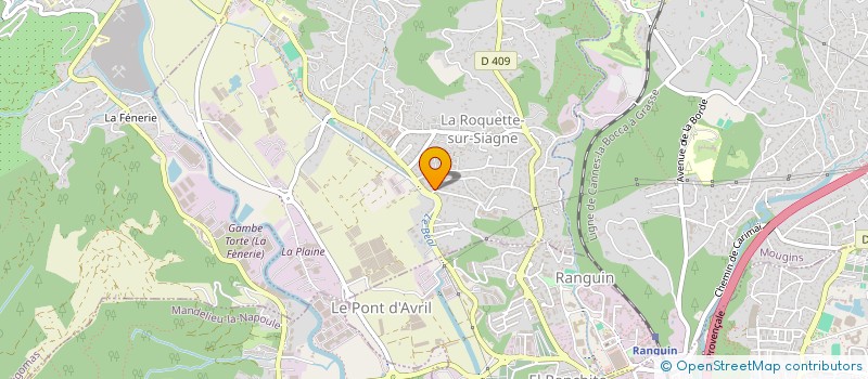 localisation de l'entreprise MONSIEUR CHRISTOPHE MATTIOLI à LA ROQUETTE-SUR-SIAGNE