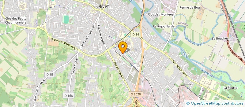 localisation de l'entreprise MONSIEUR CHRISTOPHE MAUNY à OLIVET