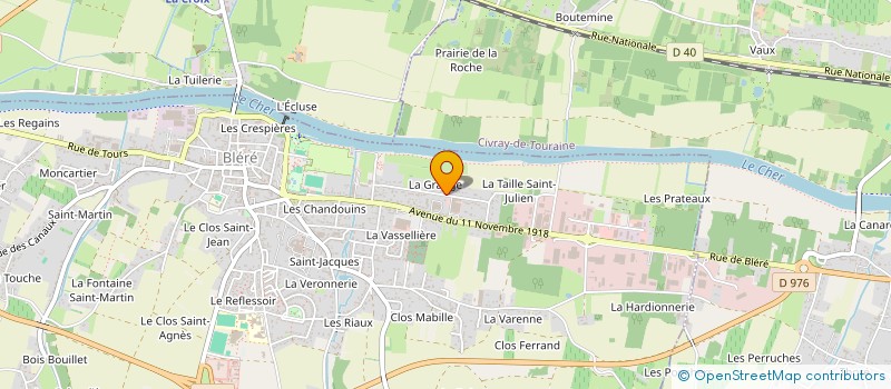 localisation de l'entreprise MONSIEUR CHRISTOPHE MAUPOINT  BLERE