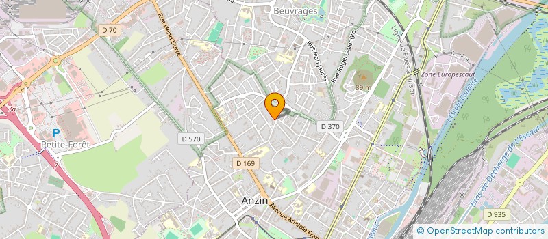 localisation de l'entreprise MONSIEUR CHRISTOPHE MAURAGE  ANZIN