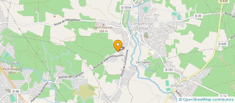 localisation de l'entreprise MONSIEUR CHRISTOPHE MAUREL  CONQUES-SUR-ORBIEL