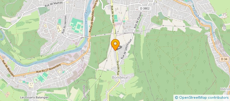 localisation de l'entreprise MONSIEUR CHRISTOPHE MAURICE  BONDEVAL