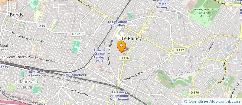 localisation de l'entreprise MONSIEUR CHRISTOPHE MAURIZE à LE RAINCY