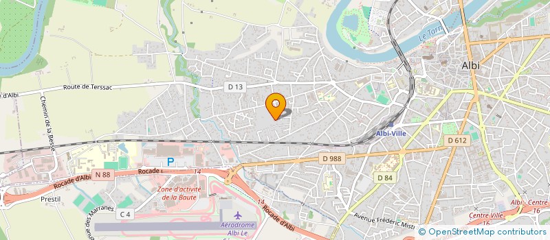 localisation de l'entreprise MONSIEUR CHRISTOPHE MAVEL à ALBI