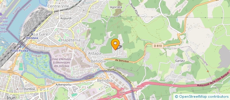 localisation de l'entreprise MONSIEUR CHRISTOPHE MAZA à URRUGNE