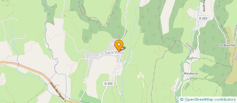 localisation de l'entreprise MONSIEUR CHRISTOPHE MAZET  SAINT-PONS