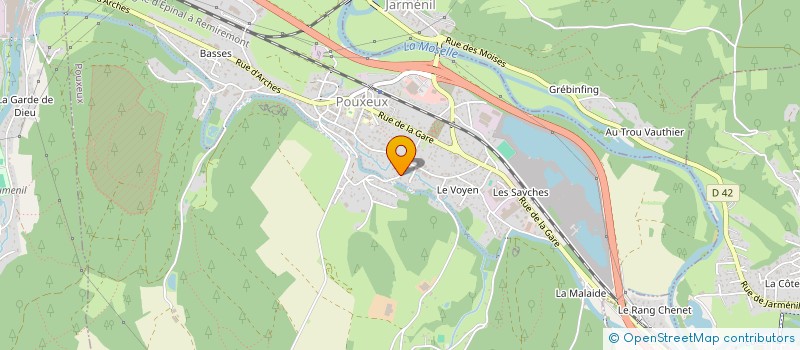 localisation de l'entreprise MONSIEUR CHRISTOPHE MEA  POUXEUX