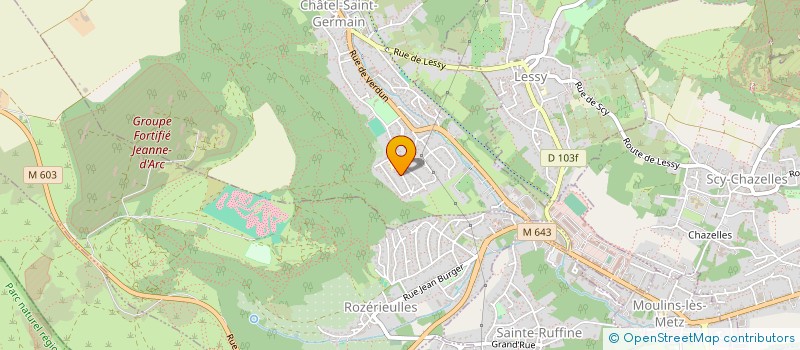 localisation de l'entreprise MONSIEUR CHRISTOPHE MEDVES  CHATEL-SAINT-GERMAIN