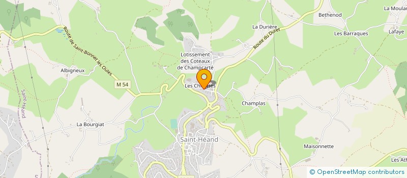 localisation de l'entreprise MONSIEUR CHRISTOPHE MEILLIER à SAINT-HEAND