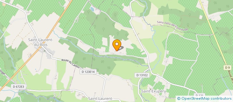 localisation de l'entreprise MONSIEUR CHRISTOPHE MELIN  SAINT-EXUPERY