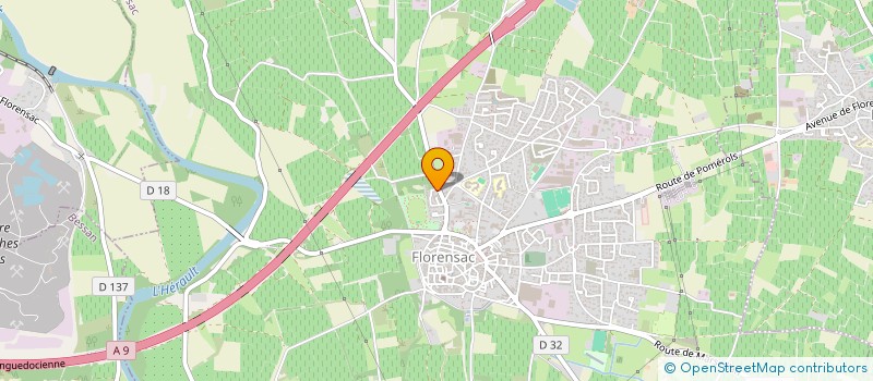 localisation de l'entreprise MONSIEUR CHRISTOPHE MENANTEAU  FLORENSAC