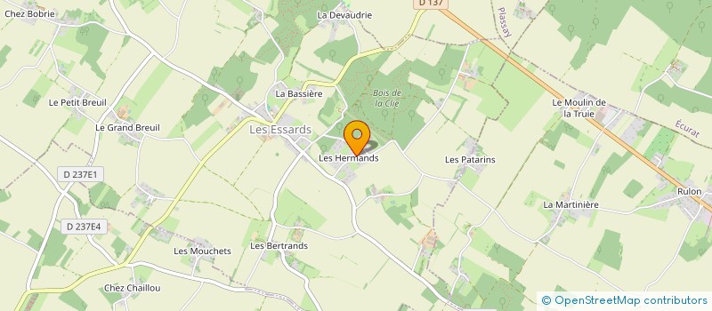 localisation de l'entreprise MONSIEUR CHRISTOPHE MENARD  LES ESSARDS