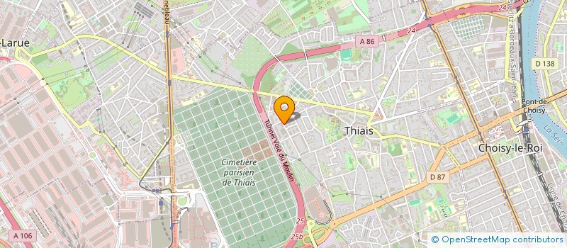 localisation de l'entreprise MONSIEUR CHRISTOPHE MENDY  THIAIS