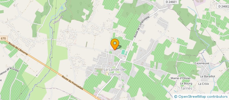 localisation de l'entreprise MONSIEUR CHRISTOPHE MENIER  LA LANDE-DE-FRONSAC