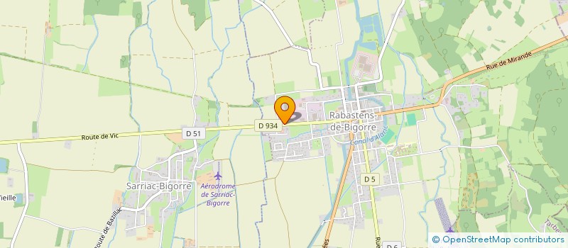 localisation de l'entreprise MONSIEUR CHRISTOPHE MENJOULOU  LACASSAGNE