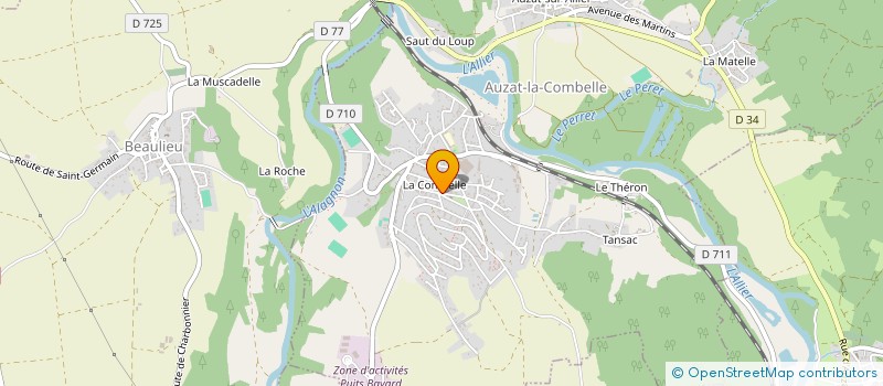 localisation de l'entreprise MONSIEUR CHRISTOPHE MENU  AUZAT-LA-COMBELLE