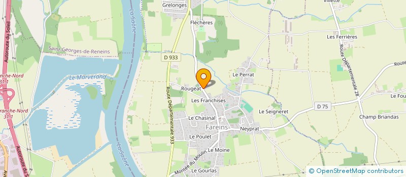 localisation de l'entreprise MONSIEUR CHRISTOPHE MEPILLAT  FAREINS