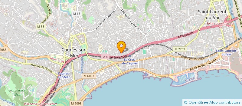 localisation de l'entreprise MONSIEUR CHRISTOPHE MERAT à CAGNES-SUR-MER
