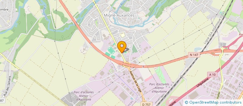 localisation de l'entreprise MONSIEUR CHRISTOPHE MERCADE  MIGNE-AUXANCES