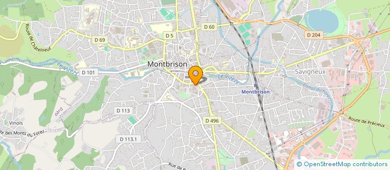 localisation de l'entreprise MONSIEUR CHRISTOPHE MERCIER à MONTBRISON