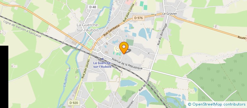 localisation de l'entreprise MONSIEUR CHRISTOPHE MERIGOUT  LA GUERCHE-SUR-L'AUBOIS