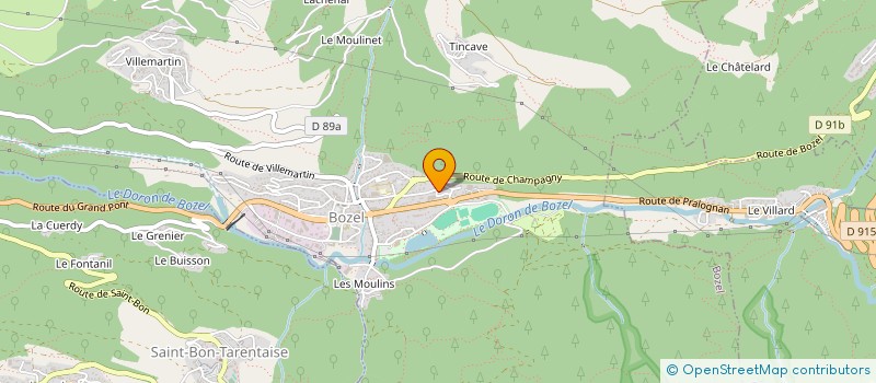 localisation de l'entreprise MONSIEUR CHRISTOPHE MERMOZ  BOZEL