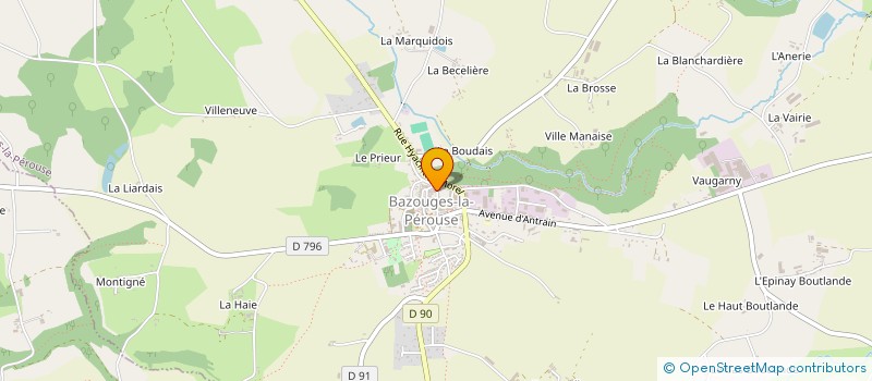 localisation de l'entreprise MONSIEUR CHRISTOPHE MEROSE  BAZOUGES-LA-PEROUSE