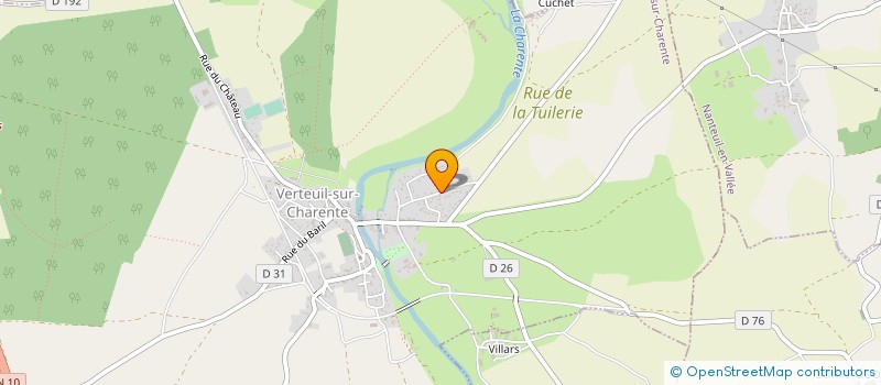 localisation de l'entreprise MONSIEUR CHRISTOPHE METAYER à VERTEUIL-SUR-CHARENTE