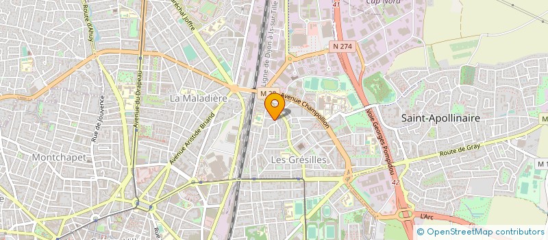 localisation de l'entreprise MONSIEUR CHRISTOPHE MEUGIN à DIJON