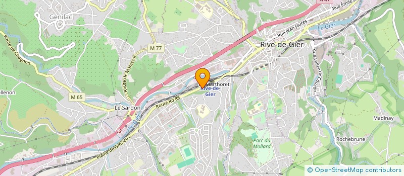 localisation de l'entreprise MONSIEUR CHRISTOPHE MEUNIER  RIVE-DE-GIER