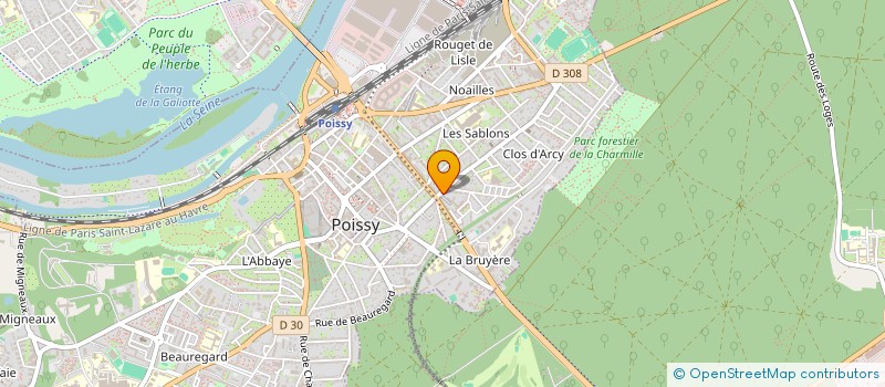 localisation de l'entreprise MONSIEUR CHRISTOPHE MEUNIER  POISSY