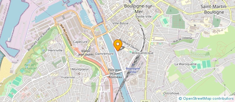 localisation de l'entreprise MONSIEUR CHRISTOPHE MEUNIER à BOULOGNE-SUR-MER