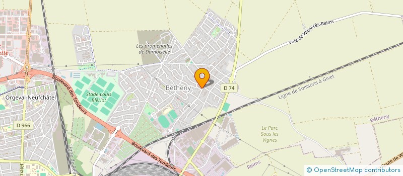 localisation de l'entreprise MONSIEUR CHRISTOPHE MEUNIER  BETHENY