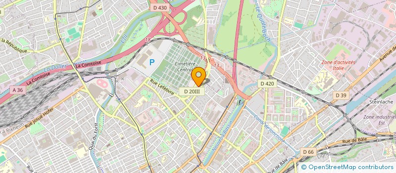 localisation de l'entreprise MONSIEUR CHRISTOPHE MEYER  MULHOUSE