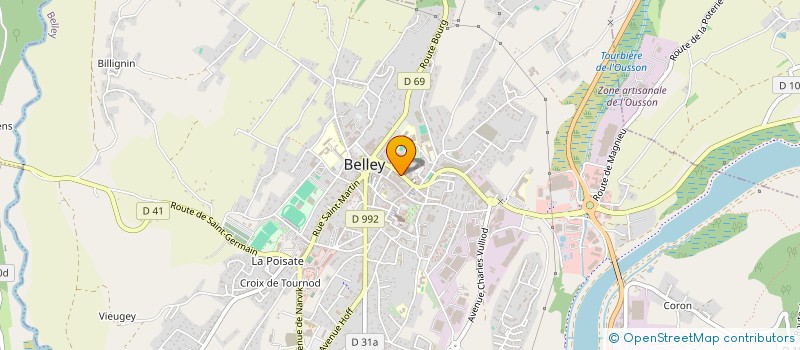 localisation de l'entreprise MONSIEUR CHRISTOPHE MICHAILLE  BELLEY