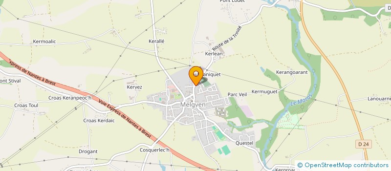 localisation de l'entreprise MONSIEUR CHRISTOPHE MICHALOT  MELGVEN