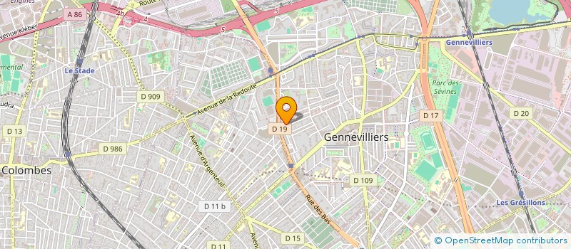 localisation de l'entreprise MONSIEUR CHRISTOPHE MICHAUD à GENNEVILLIERS