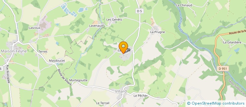 localisation de l'entreprise MONSIEUR CHRISTOPHE MIGNOT  VILLARD